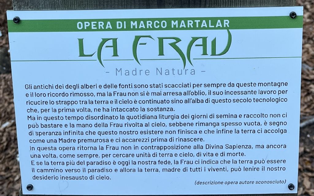 Tutte le sculture di Marco Martalar.....in Trentino